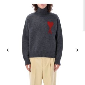 AMI Size medium grey turtleneck